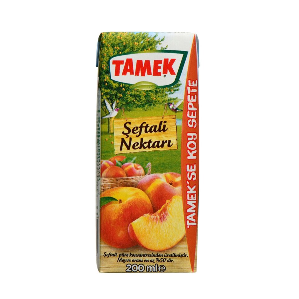 TAMEK MEYVE SU 250 ML ŞEFTALİ NEK.